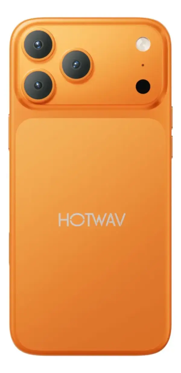 Costas do HOTWAV A18 Pro Max laranja
